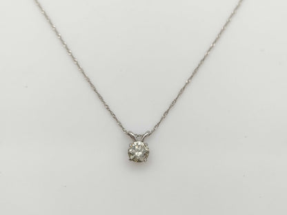 D0.5ct Pt900/Pt850 1.2g Necklace 