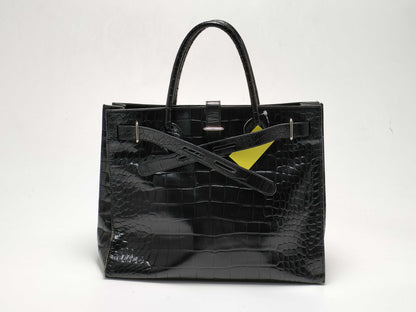 FURLA Embossed Crocodile Bag Handbag