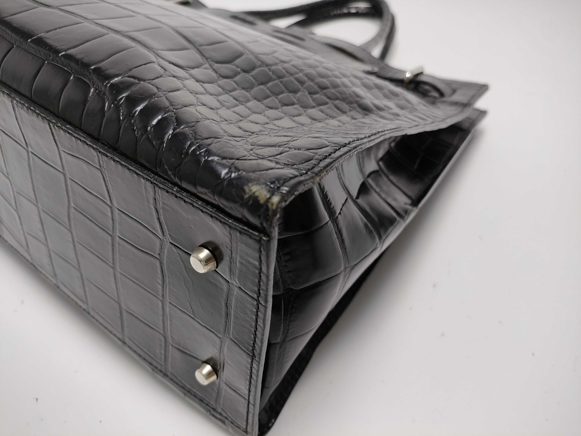 FURLA Embossed Crocodile Bag Handbag