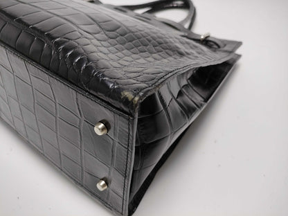 FURLA Embossed Crocodile Bag Handbag
