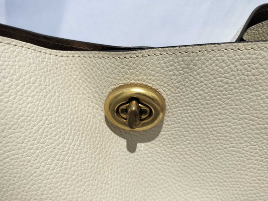 COACH 76365 2-Way Tote Bag Leather Shoulder Bag