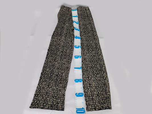Pleats Please/PP74-JF743/All-over Pattern Pants/Black Pants