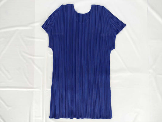ISSEY MIYAKE Pleats Please / PP93-PE961 / Sleeveless / Design Top / Blue / Tag Included Top