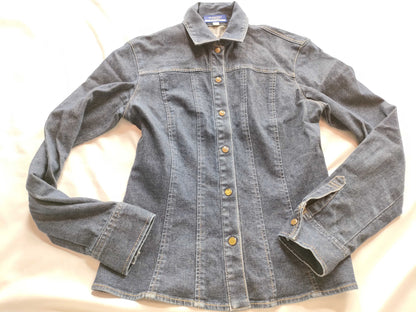 (10462_0206) BURBERRY Denim Jacket/Button Nova Check Jacket