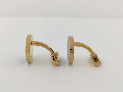 LOUIS VUITTON Bouton de Manchette Cufflinks 925 with Case