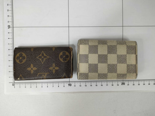 LOUIS VUITTON Monogram Monogram/Damier Azur Key Case Key Case/Key Holder