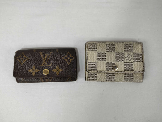 LOUIS VUITTON Monogram Monogram/Damier Azur Key Case Key Case/Key Holder