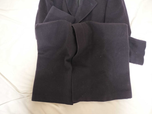 BURBERRY Burberrys 100% Cashmere Long Coat Navy with Name