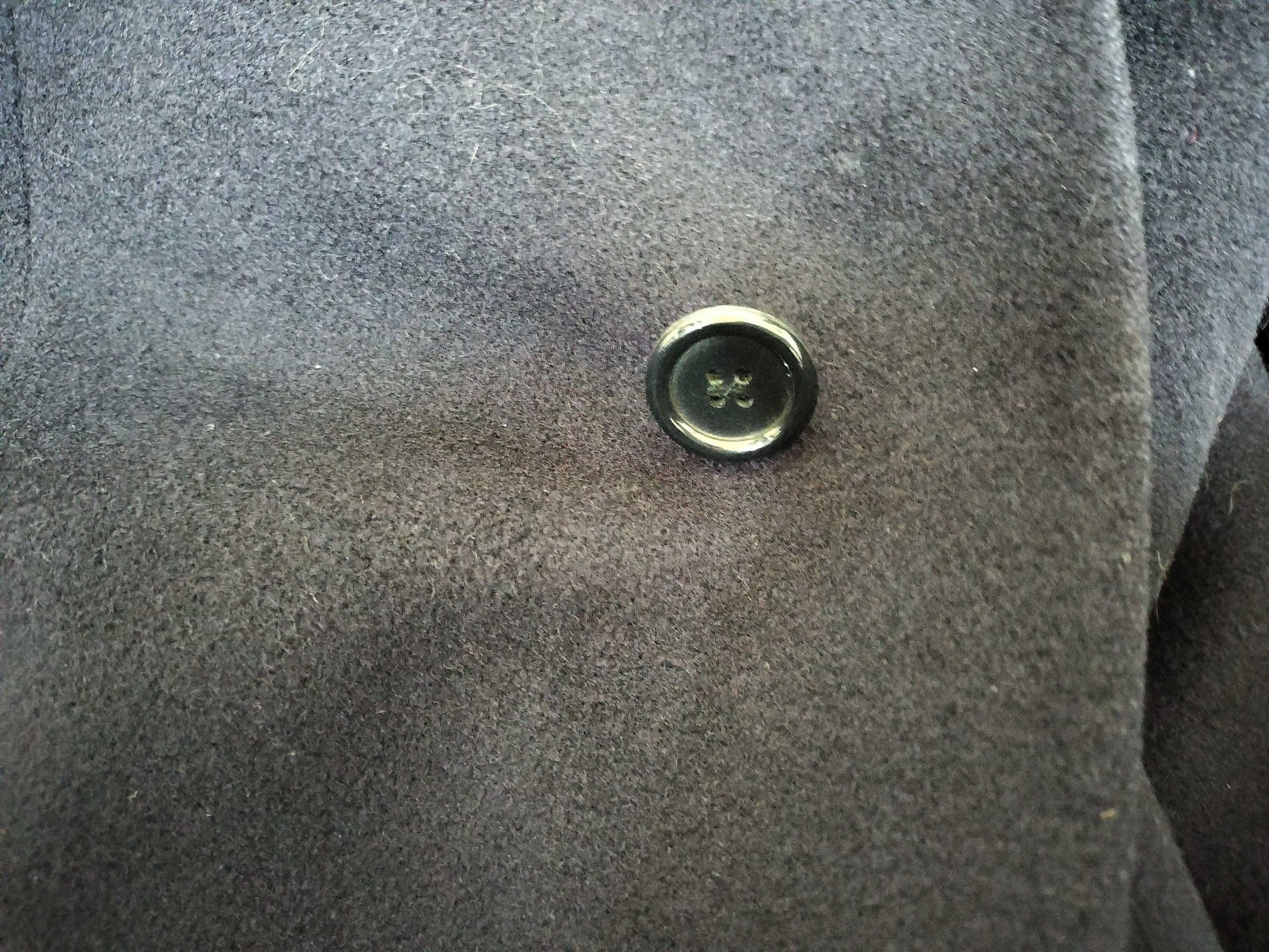 BURBERRY Burberrys 100% Cashmere Long Coat Navy with Name