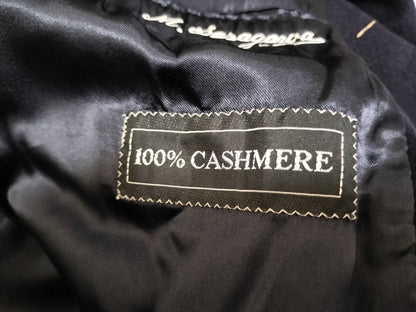 BURBERRY Burberrys 100% Cashmere Long Coat Navy with Name