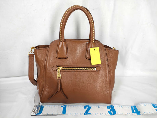 Miu Miu handbag, leather, brown, out of shape