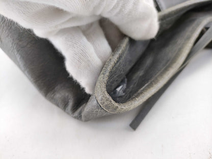 (10460_0217) BALENCIAGA The Sunday Leather Grey 228750 Tote Bag