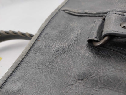 (10460_0217) BALENCIAGA The Sunday Leather Grey 228750 Tote Bag