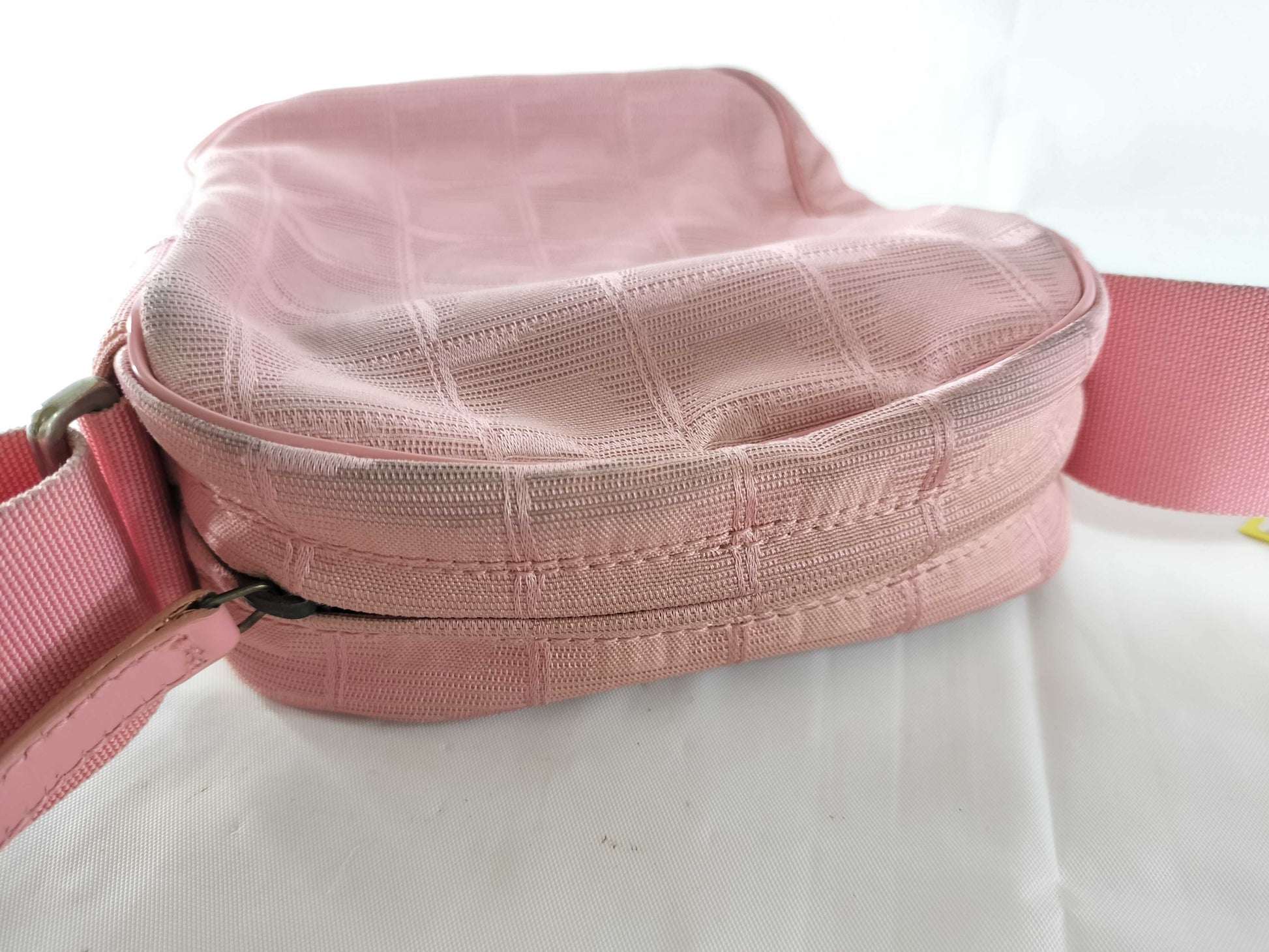 CHANEL New Travel Line Leather x Nylon Shoulder Bag