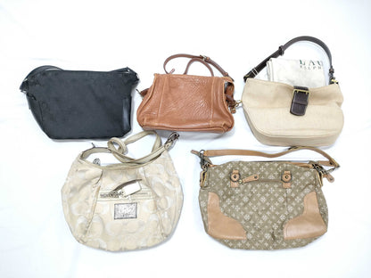 Salvatore Ferragamo Gancini one-shoulder bag / Coach / Ralph Lauren / Sazaby's / Russet etc. shoulder bags *5 pieces