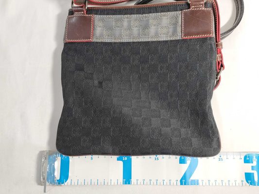 LOEWE Anagram Canvas Shoulder Bag