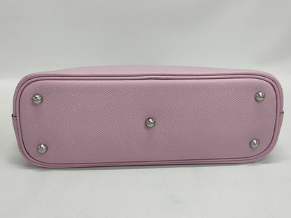 HERMES Bolide 25 Epsom Leather Mauve Silvestre Silver Hardware U Stamp Handbag