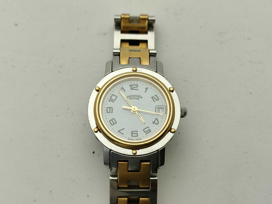 HERMES CL4.220 White Dial Women's Watch