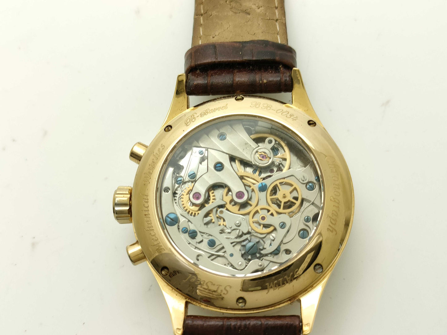 Bee Barrel Back Skelton Men's Watch