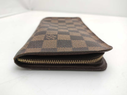 LOUIS VUITTON Damier N61728 Porte Monnaie Zip Wallet