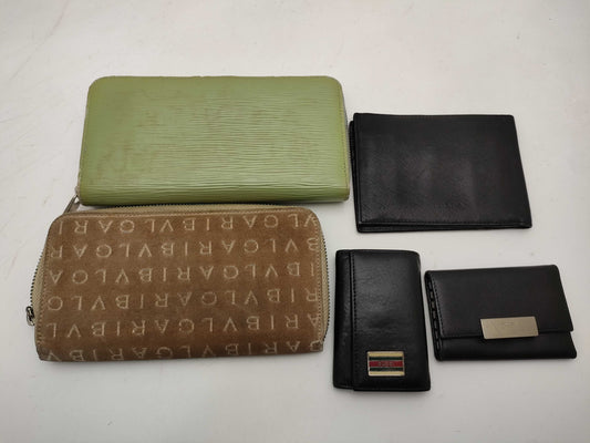 LOUIS VUITTON Louis Vuitton Bulgari Gucci Prada Wallet and Key Case Set Wallet