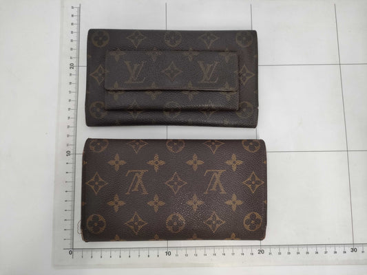 (10463_0033) LOUIS VUITTON Monogram M61217/T61216 Long Wallet Set of 2 Wallets