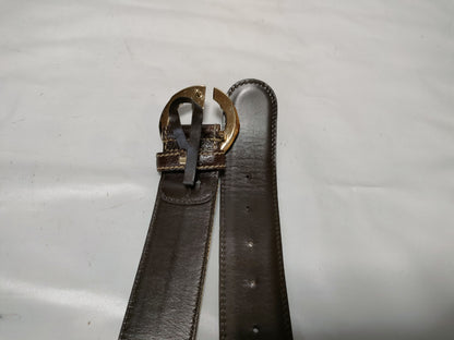 GUCCI 138456 1476 85 34/Belt/Jacquard x Leather Belt
