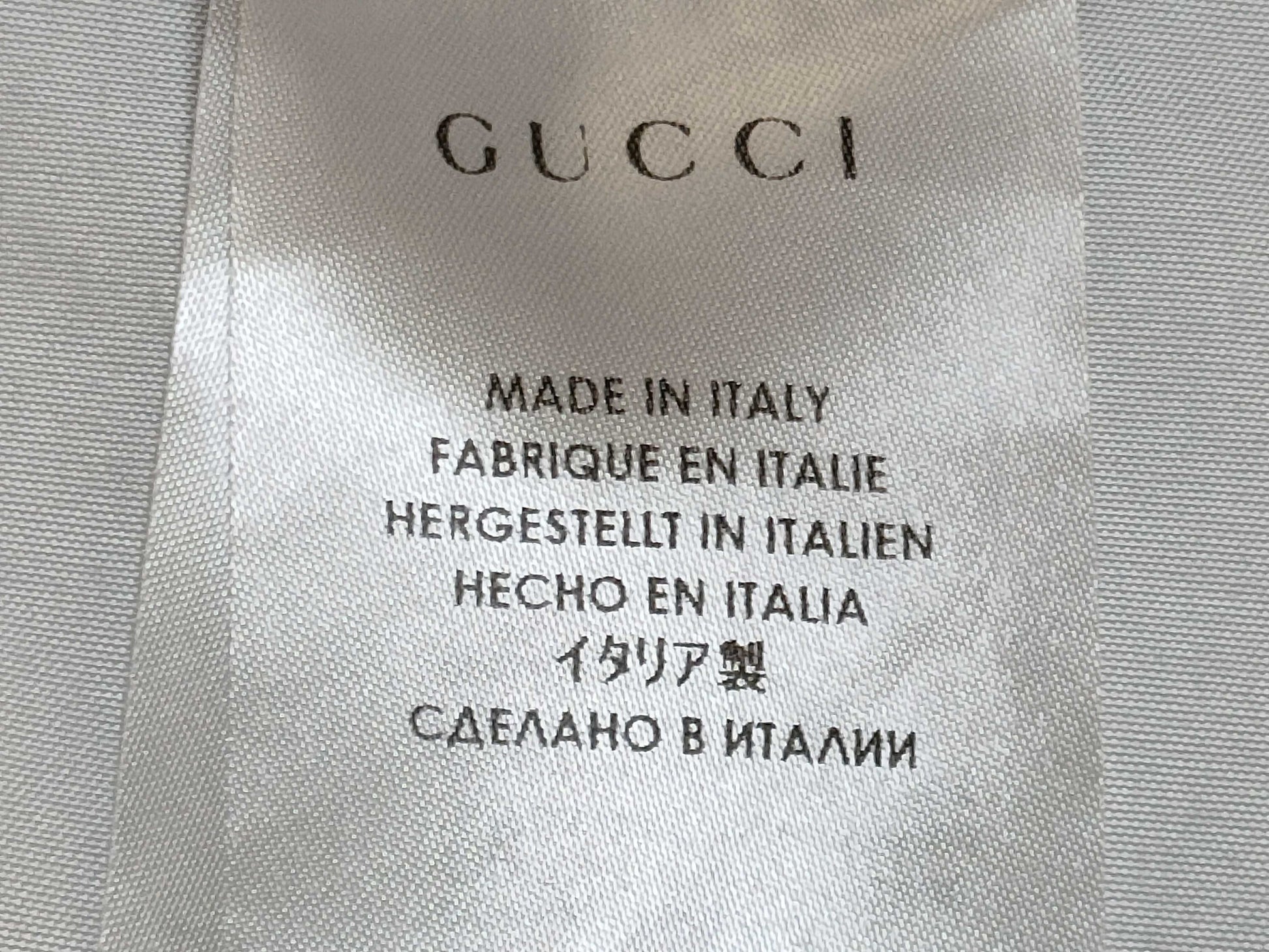 GUCCI Silk Shirt, All-Over Print Shirt