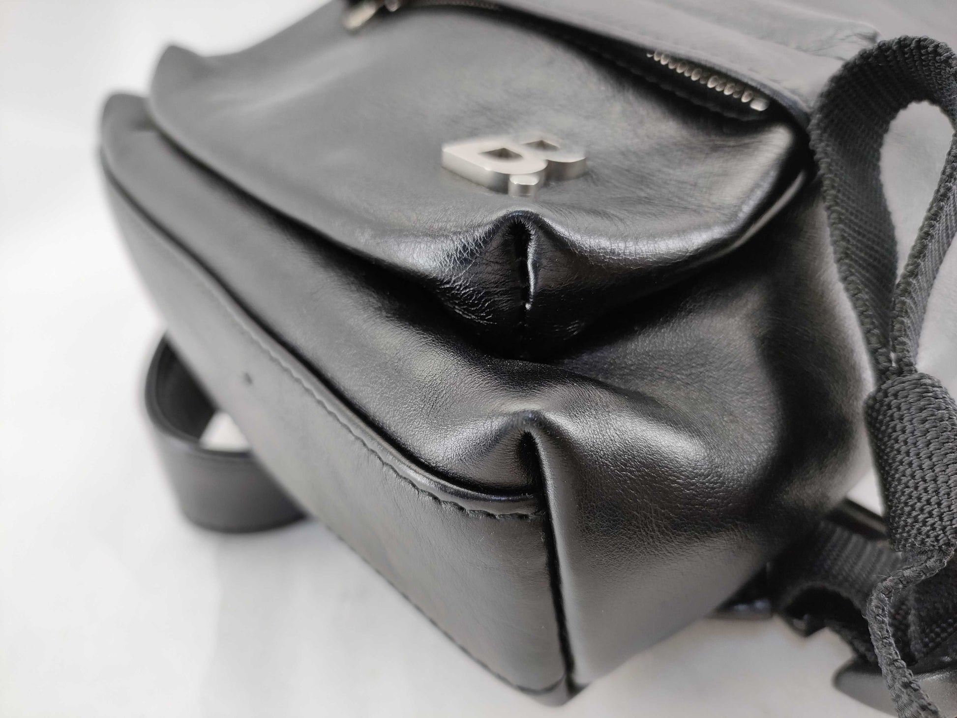 (10460_0216) BALENCIAGA B Logo Rucksack 580026 Rucksack