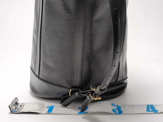 LOUIS VUITTON Epi Randonne GM Noir Shoulder Bag
