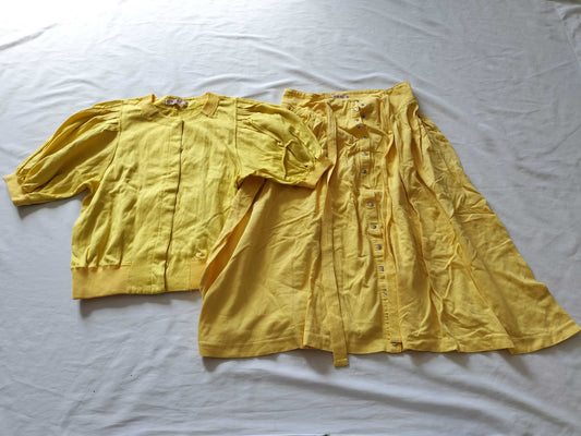 Yves Saint Laurent Women's Yellow Set Other Apparel