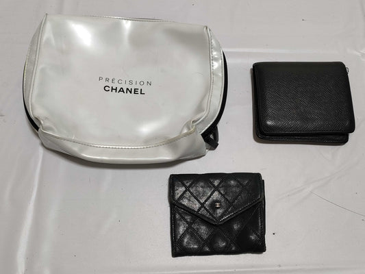 LOUIS VUITTON CHANEL Accessory Set 3-Piece Wallet