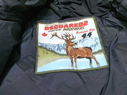 DSQUARED2 Down Jacket Raccoon Feather Jacket