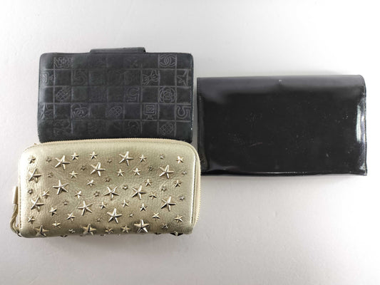 CHANEL Jimmy Choo * Celine Wallet 3-Piece Wallet