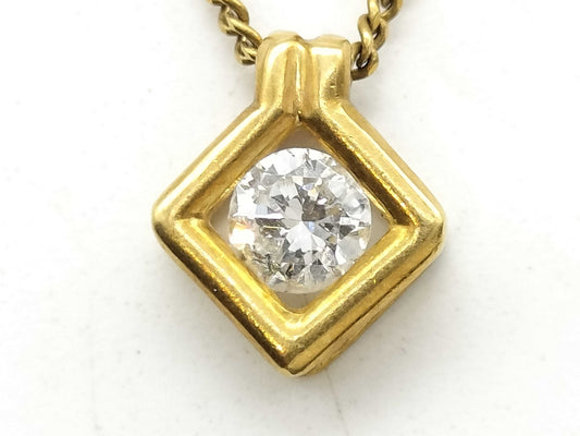 D0.24ct K18 3.1g Necklace 