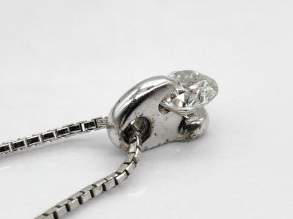 D0.31ct K18WG 2.6g Necklace 