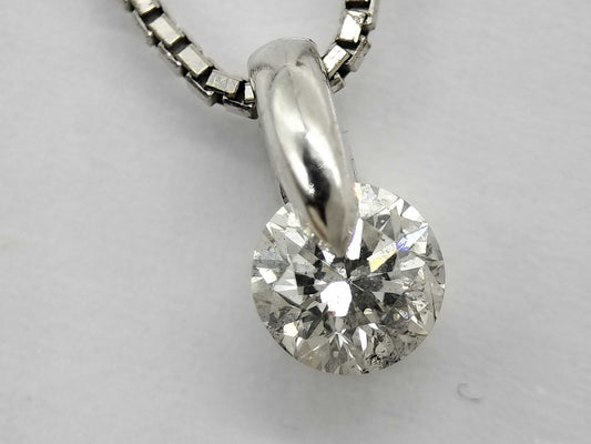 D0.31ct K18WG 2.6g Necklace 