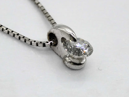 D0.31ct K18WG 2.6g Necklace 