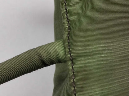 PRADA Nylon Shoulder Bag Khaki Tote Bag