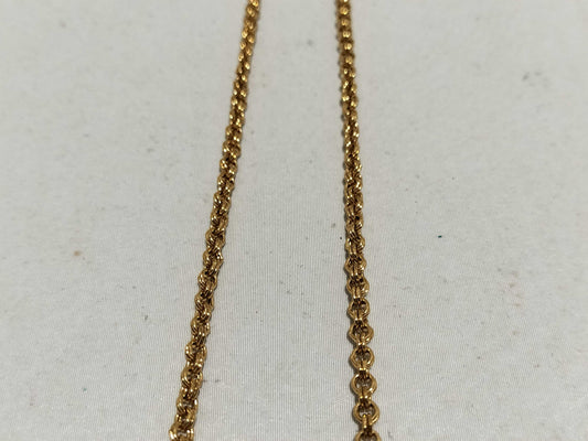 Dior Dior Necklace CD Gold Rhinestone Necklace