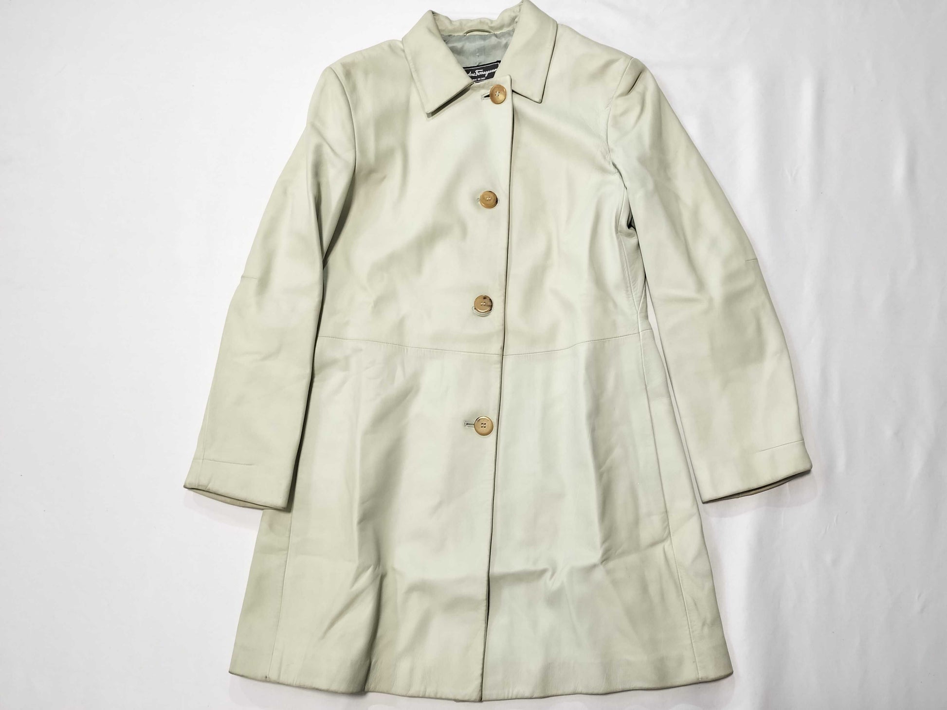 Salvatore Ferragamo Leather Coat Coat