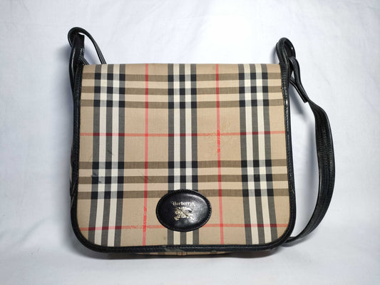 BURBERRY Nova Check Shadow Horse Shoulder Bag