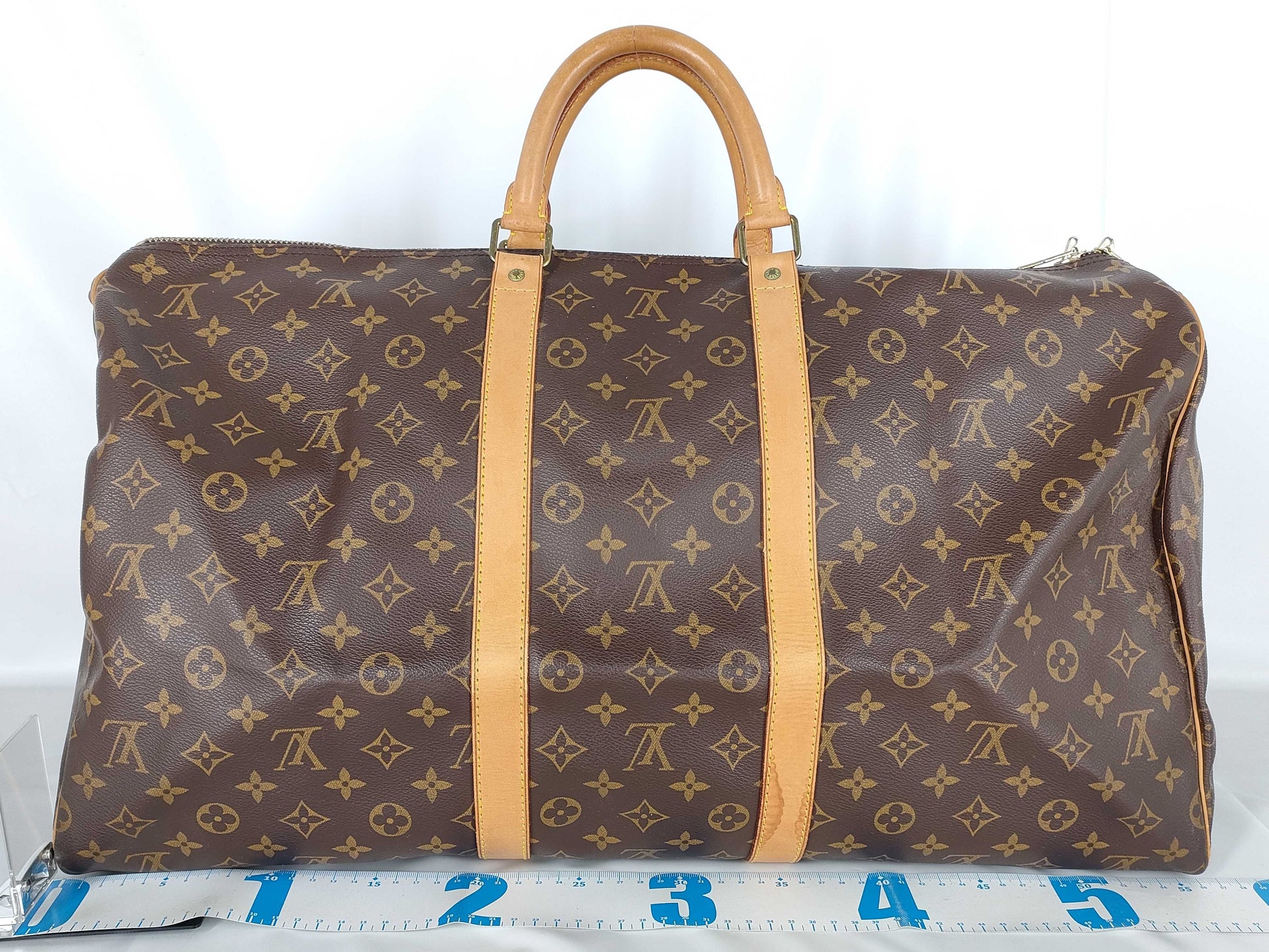 LOUIS VUITTON Monogram M41424 Keepall 55 Bandouliere Boston Bag