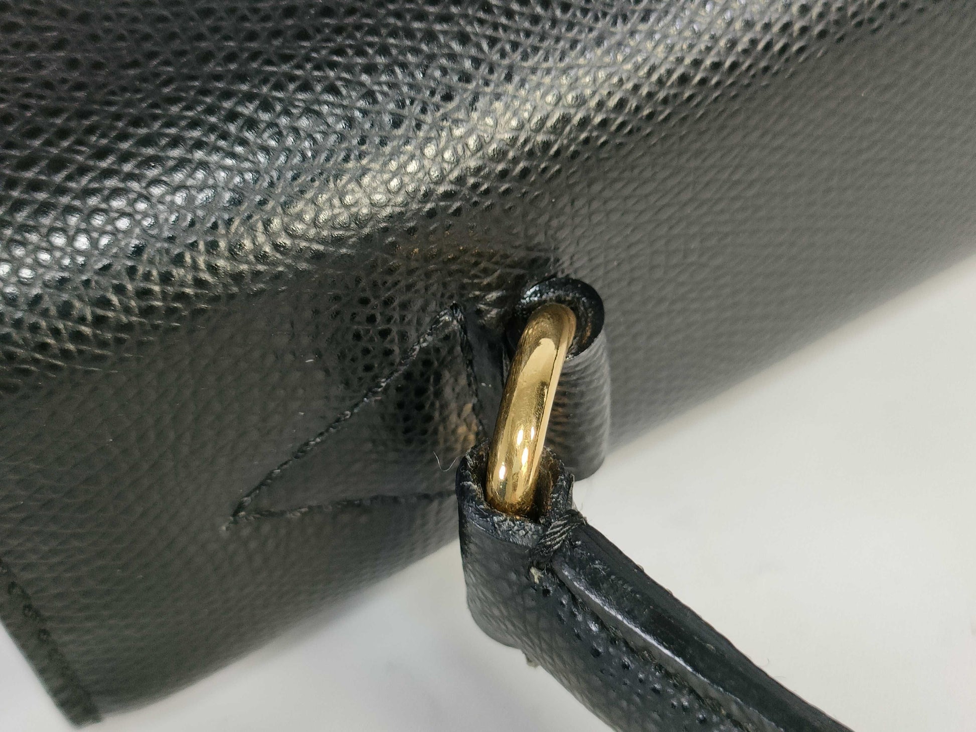 CELINE Leather Shoulder Handbag