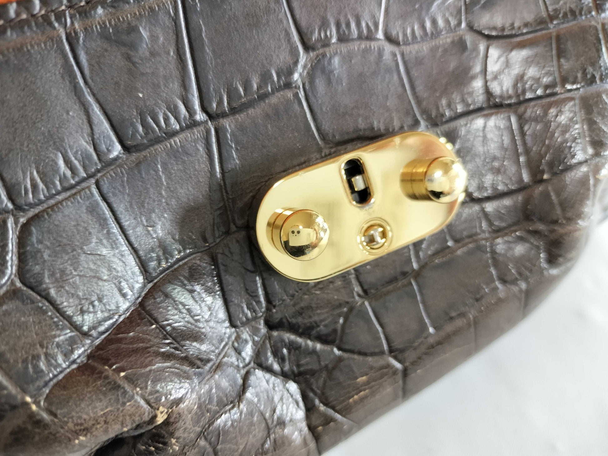 ADMJ Croco Chain Shoulder Bag Shoulder Bag