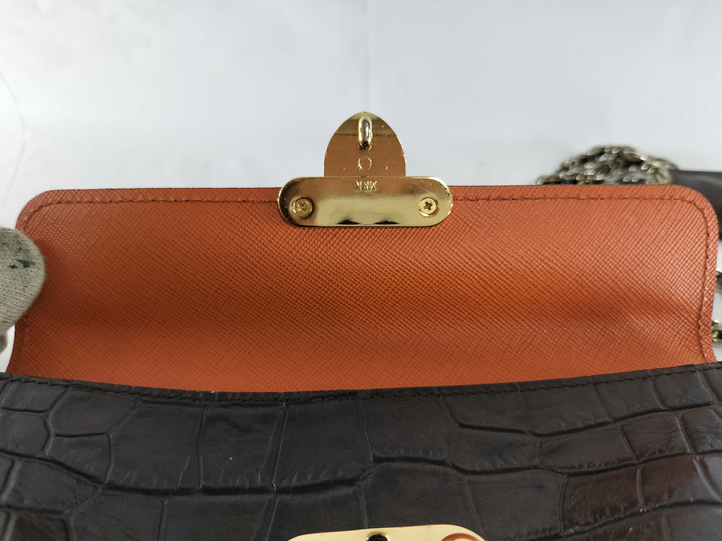 ADMJ Croco Chain Shoulder Bag Shoulder Bag