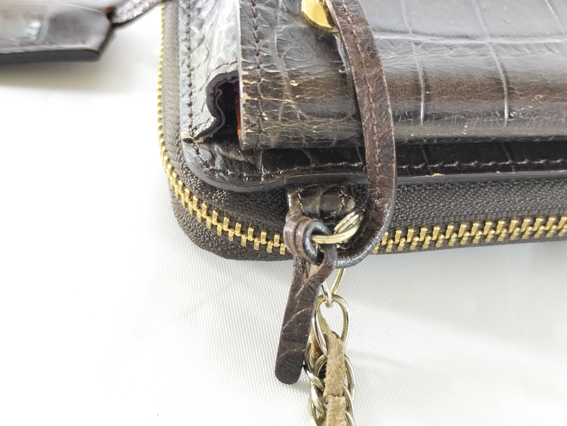 ADMJ Croco Chain Shoulder Bag Shoulder Bag
