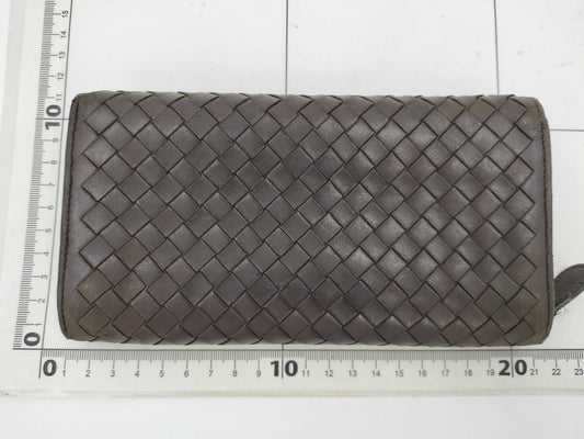 (10461_0279) BOTTEGA VENETA Intrecciato Long Wallet Condition Consideration Wallet