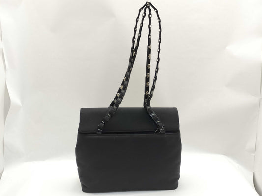 Salvatore Ferragamo Chain Nylon Shoulder Bag