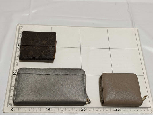 LOUIS VUITTON Monogram Double Hook/Kate Spade/FURLA Wallet Set